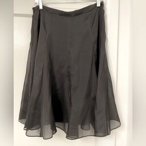 Banana Republic Silk A-Line Flute Skirt